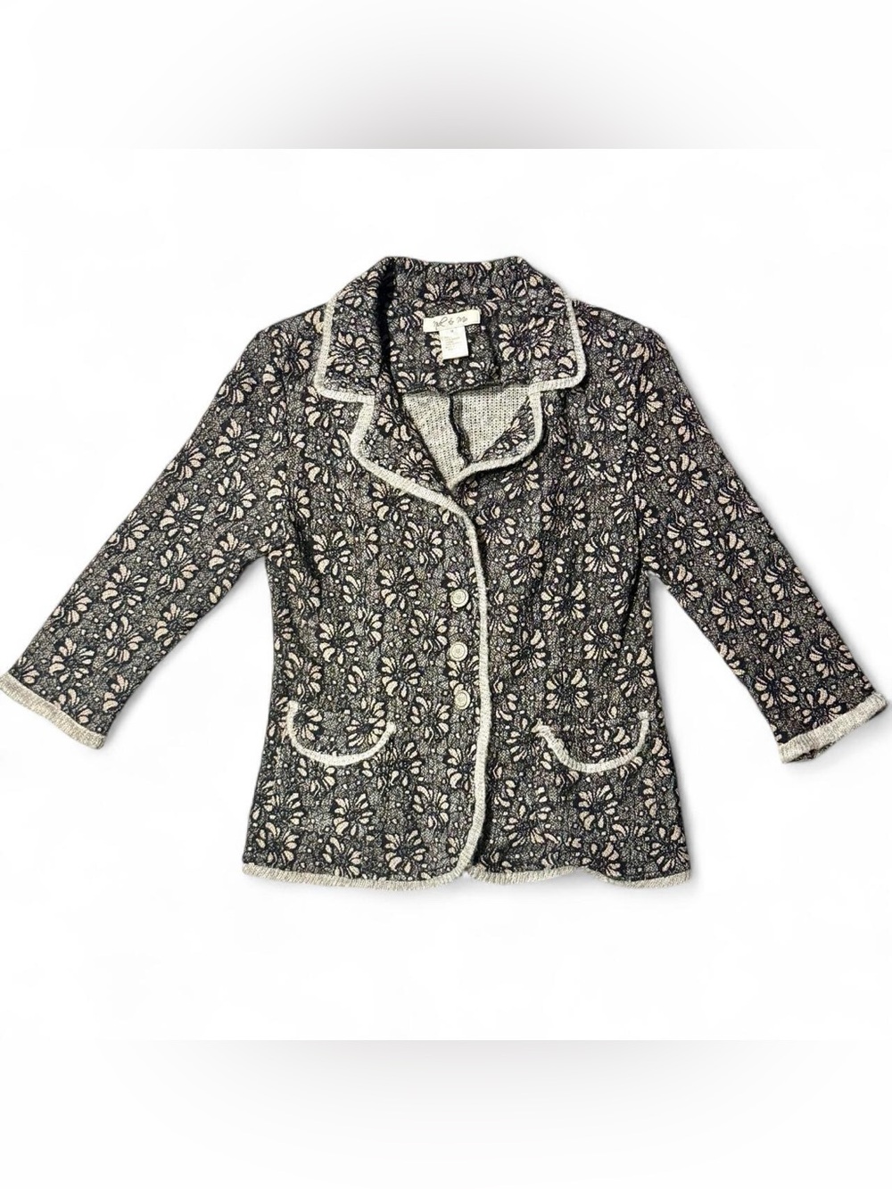 FLORAL PRINT BLAZER NICK & MO BOHO MEDUIM JACKET